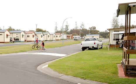 Security is to be improved at the Silver Sands Caravan Park.