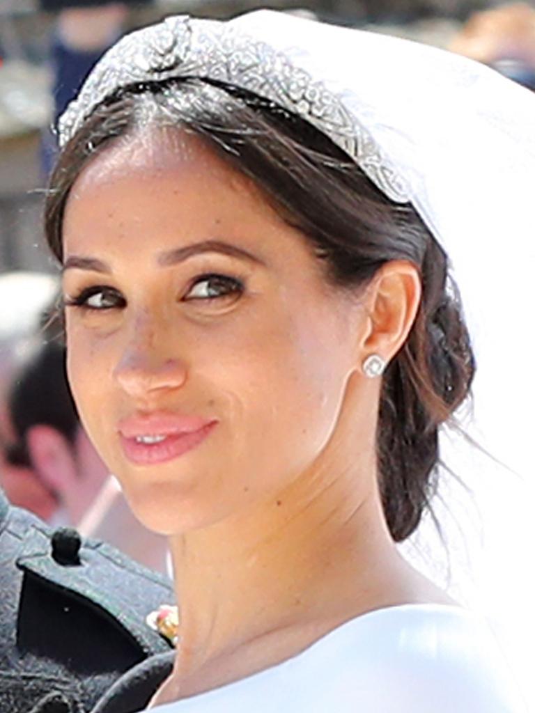 Meghan wore Queen Mary’s filigree tiara