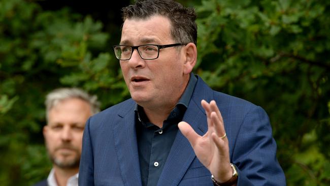 Victorian Premier Daniel Andrews seemed frustrated at the move. Picture: NCA NewsWire / Andrew Henshaw