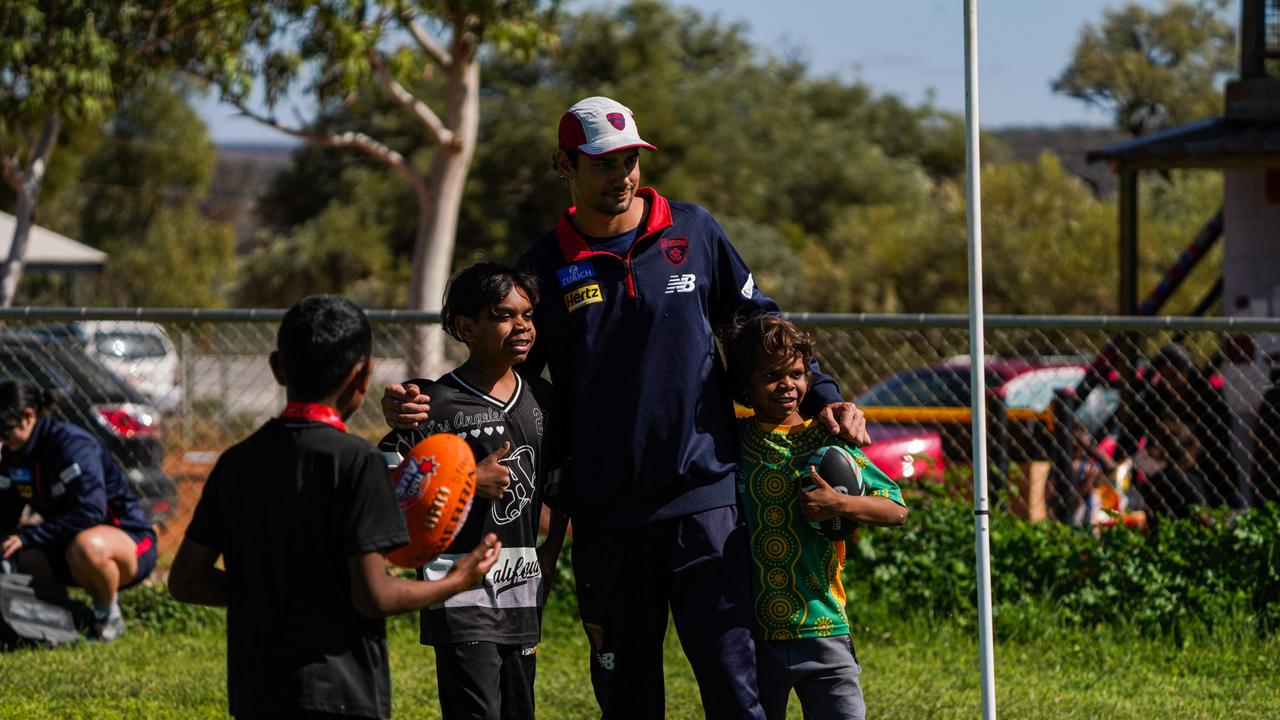 Gallery: Demons players get out to community ahead of St Kilda clash
