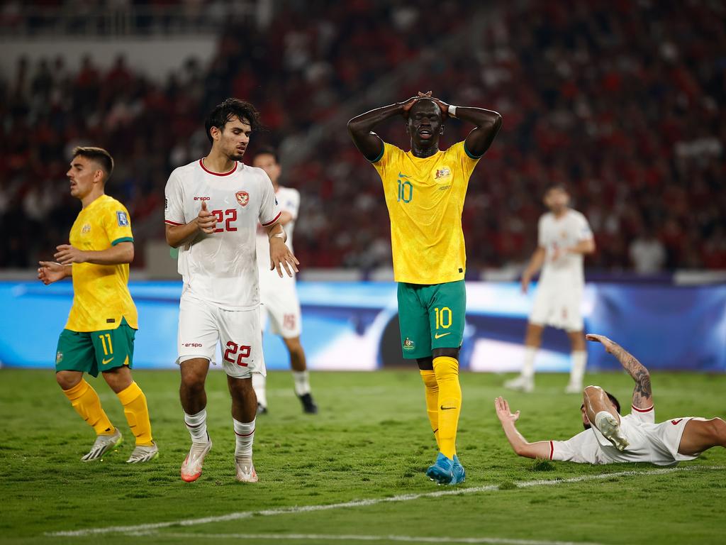 The Socceroos created plenty of chances against Indonesia. Picture: Getty Images