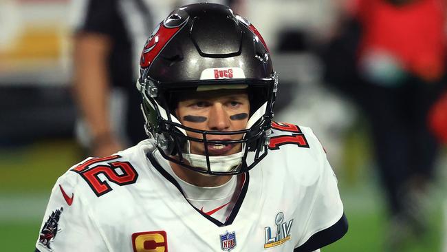 Tom Brady looks on during the second quarter against the Kansas City Chiefs. Picture: Mike Ehrmann/Getty Images