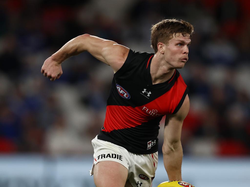 Ben Hobbs shapes to be an important midfielder for Essendon in the future. Picture: Michael Klein.