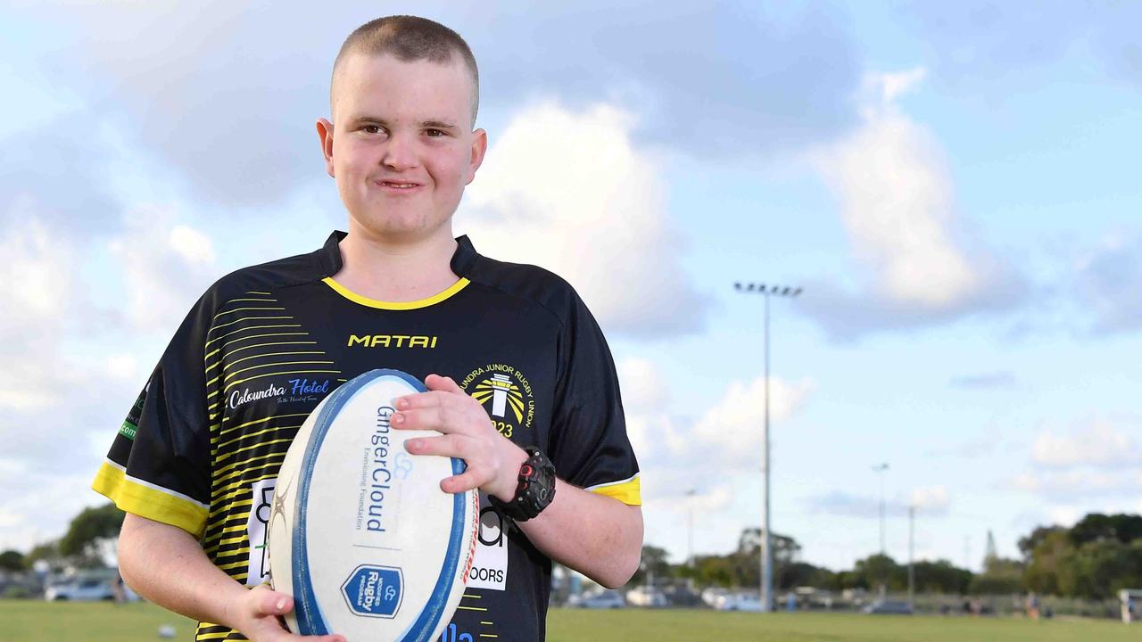 Sunshine Coast inclusion rugby union star Kaleb Harcus. Picture: Patrick Woods.