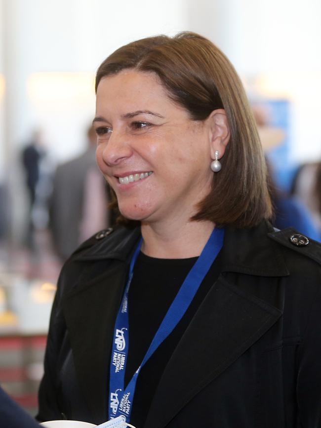 Deb Frecklington during the LNP State Conference held in South Brisbane. Picture: NCA NewsWire/Richard Gosling