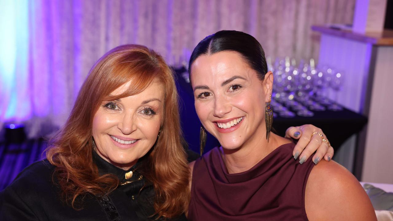 Tamara Morris and Courtney Green at the 2024 Gold Coast Marathon welcome function at Crowne Plaza Surfers Paradise for Gold Coast at Large. Picture, Portia Large.