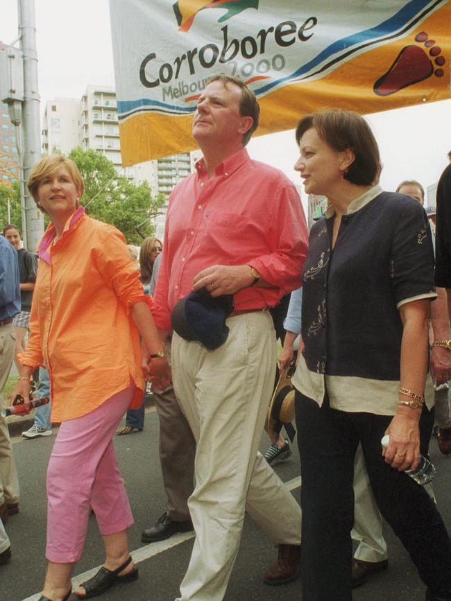 Peter Costello at a later walk in Melbourne on December 3, 2000. Picture: Cameron L’Estrange