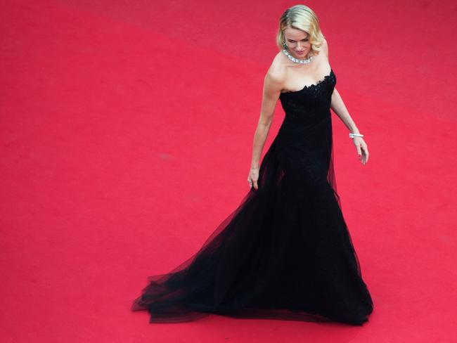 Actress Naomi Watts channelling some Grace Kelly on the Cannes red carpet.