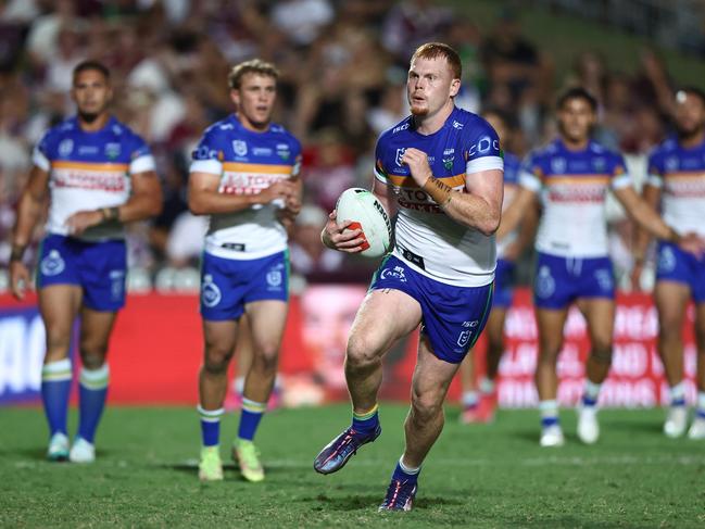 Corey Horsburgh had another strong showing for the Raiders, despite the sin bin. Picture: Getty Images