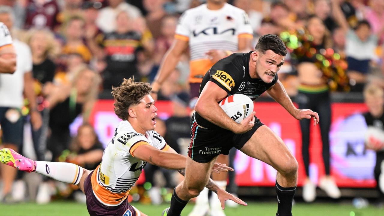 Cleary’s performance against Brisbane is one of the best we’ve ever seen. Picture: Bradley Kanaris/Getty Images