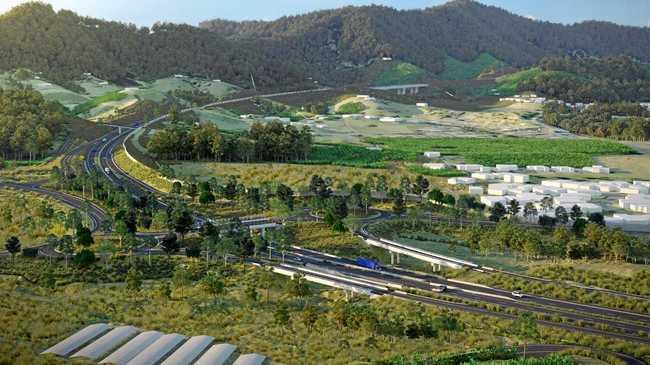 An artist's impression of the Coffs Harbour Pacific Highway Bypass. Picture: RMS