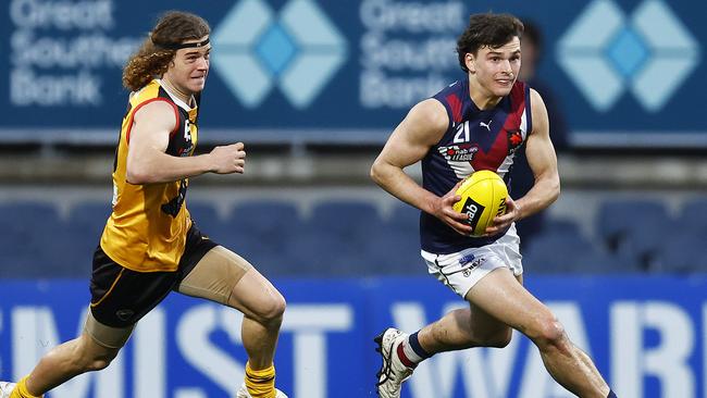 Olli Hotton breaks away during the grand final against the Dandenong Stingrays. Picture: Daniel Pockett/AFL Photos/via Getty Images