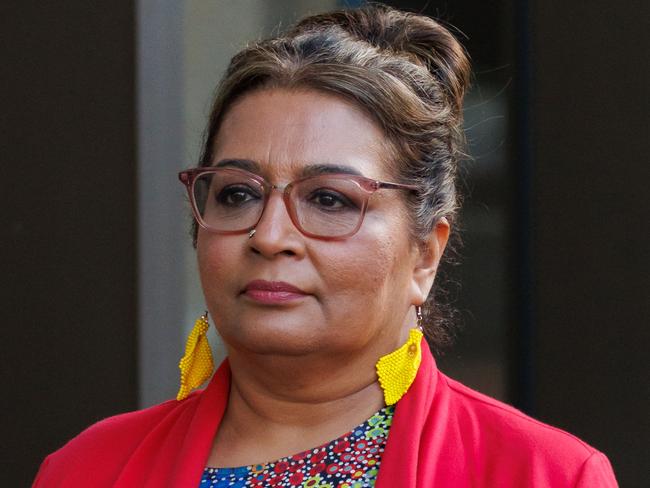 SYDNEY, AUSTRALIA - NewsWire Photos MAY 02 2024. COURT. Senator Mehreen Faruqi arrives at the Federal Court after lunch break during her racial discrimination trial against Pauline Hanson. Picture: NCA NewsWire / Max Mason-Hubers