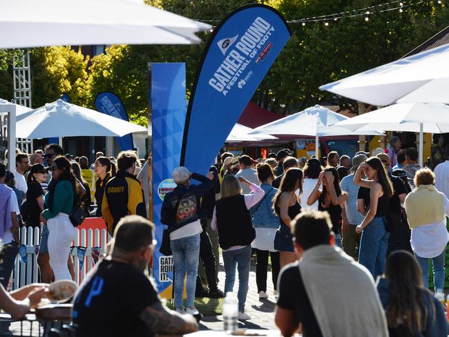 Fans flocked to the AFL Gather Round. Picture: Brenton Edwards