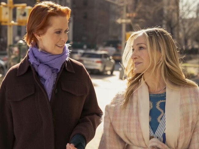 Carrie and Miranda on And Just Like That. Picture: HBO