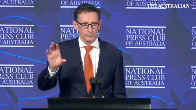 Assistant Treasurer Stephen Jones on SMS ID's at the National Press Club