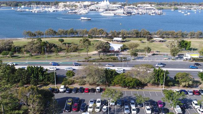 Should the Gold Coast Highway be buried underground to link Southport CBD with the waterfront, as Southport Chamber of Commerce has suggested? Picture: Glenn Hampson