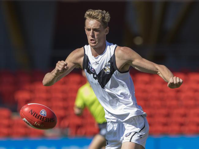 Sam Jewell pictured playing for the Southport Sharks in 2017. Picture credit: NEAFL.