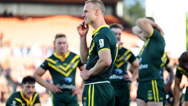 Cherry-Evans’ last game for Australia was in the 2023 Pacific Championships final when they were thrashed by the Kiwis. Picture: Phil Walter/Getty Images