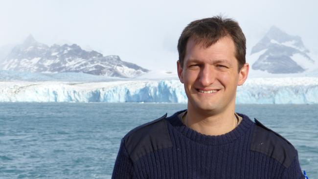 Dr Andrew Meijers doing fieldwork in Antarctica. Photo: Supplied