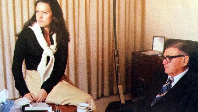 Gina Rinehart and Lang Hancock in an image from the ABC's Australian Story. Picture: Supplied