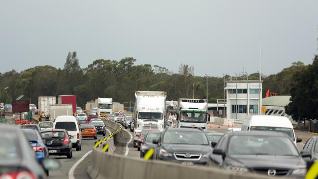 The Moorebank stretch of the motorway is a notorious black spot.