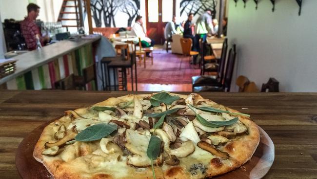 The mushroom pizza at Lost in a Forest.