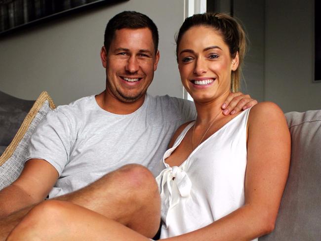 New North Sydney resident Greg Barlow, 28, and his 26-year-old girlfriend, Emma Pearson.