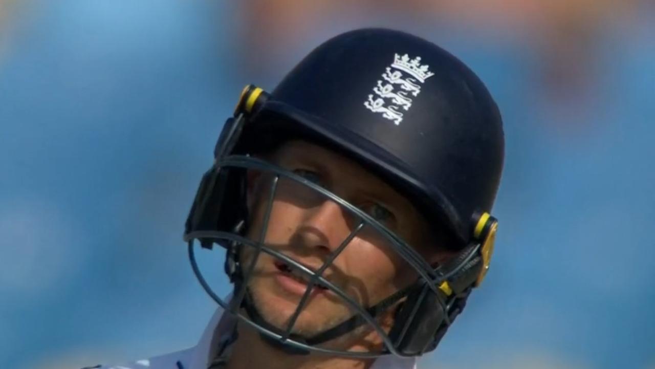 Joe Root's face says it all. Photo: Fox Sports