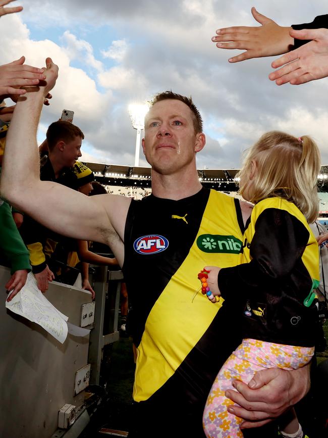 Jack Riewoldt revealed details of one of Houli’s best jokes in his book The Bright Side. Picture: Michael Klein.