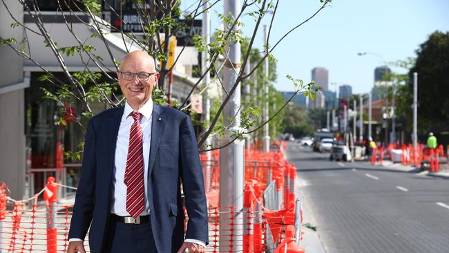 Unley Mayor Michael Hewitson on King William Rd. Picture: Tait Schmaal