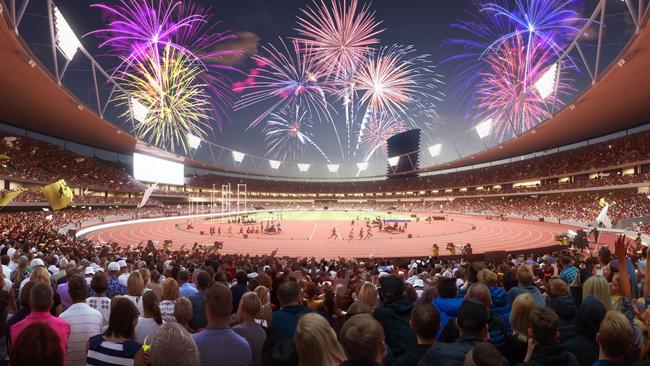 The proposed Gabba redevelopment for the Olympics