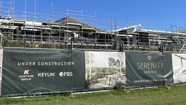 The Serenity Reserve townhouse project which was under construction by PBS Building.