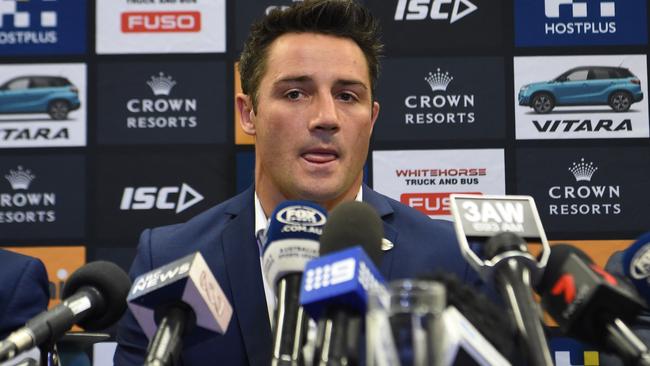 Melbourne Storm's Cooper Cronk announces his move to the Harbour City.