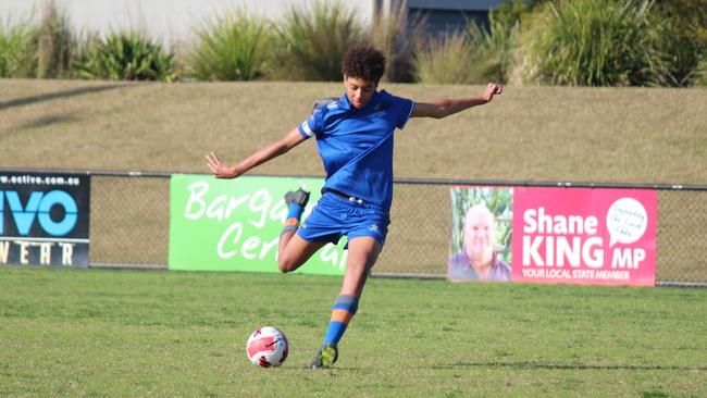 Anglican Church Grammar School captain Lucas Herrington playing in the 2022 Bill Turner Cup. Photo: Jason Tobin.