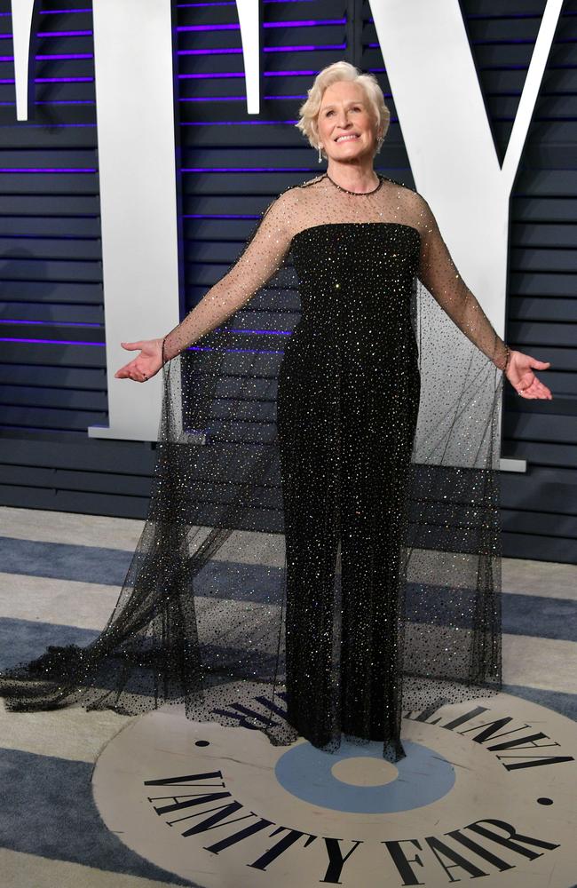 Glenn Close attends the 2019 Vanity Fair Oscar Party hosted by Radhika Jones at Wallis Annenberg Center for the Performing Arts on February 24, 2019 in Beverly Hills, California. Dia Dipasupil/Getty Images/AFP
