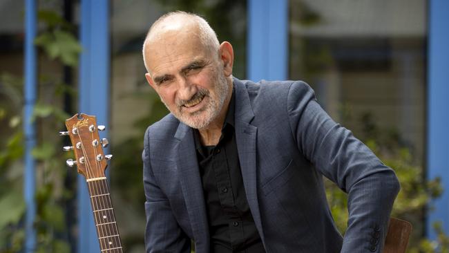 Australian singer-songwriter Paul Kelly at his home in St Kilda, Melbourne in 2021. Picture: David Geraghty