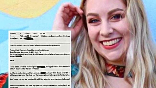 A teacher in the US told authorities she was 'not comfortable' with a boy in her class, less than two months before he shot her in the classroom.