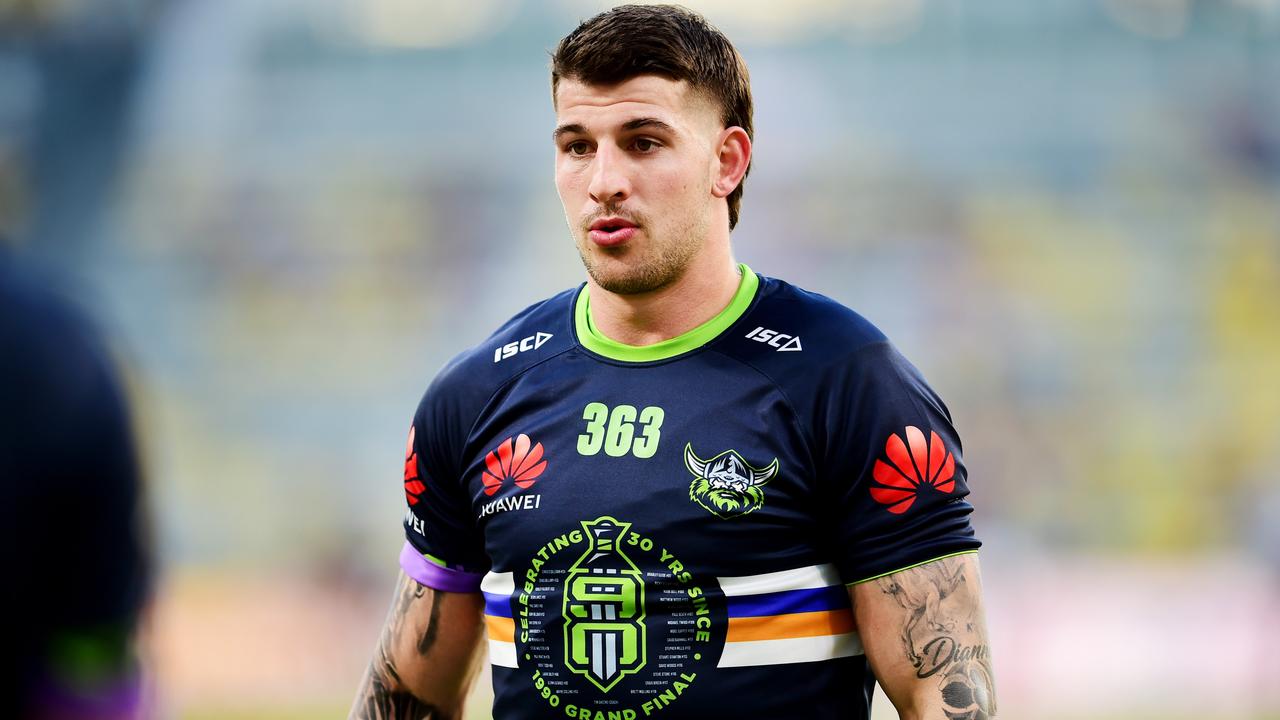 NRL; North Queensland Cowboys Vs Canberra Raiders at Queensland Country Bank Stadium, Townsville. Curtis Scott. Picture: Alix Sweeney