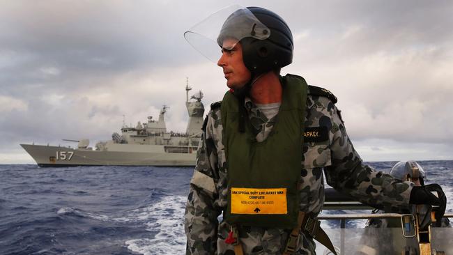 Australian officials searched for missing flight in the southern Indian Ocean throughout 2014. Picture: AFP/Australian Defence/Abis Nicolas Gonzalez