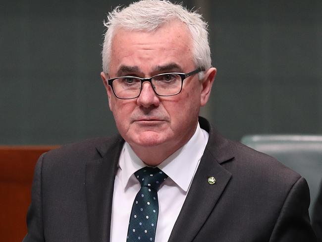 Andrew Wilkie speaking on a motion into an inquiry into the crown casino allegations in the House of Representatives Chamber, at Parliament House in Canberra. Picture Kym Smith