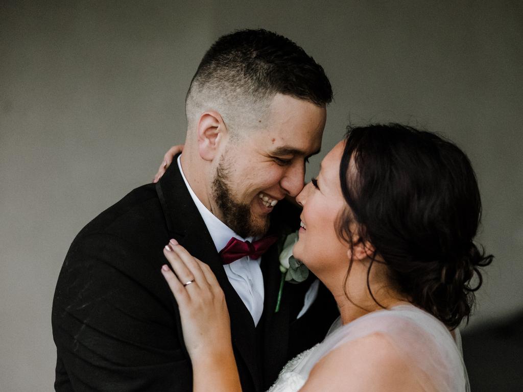 Jessica Owers and Anthony Morgan, married at Mollydooker Wines, Little Car Photography. The couple changed their wedding plans and in the end, just immediate family attended while others tuned into the live stream.