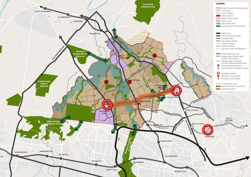 Northwest Sydney housing growth | Daily Telegraph