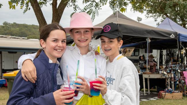 Rubi Grubisa, Lola Alaia and Isla Grubisa at the Heritage Bank Toowoomba Royal Show.Saturday April 20th, 2024 Picture: Bev Lacey