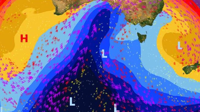 A polar surge is heading towards Australia’s southeast.