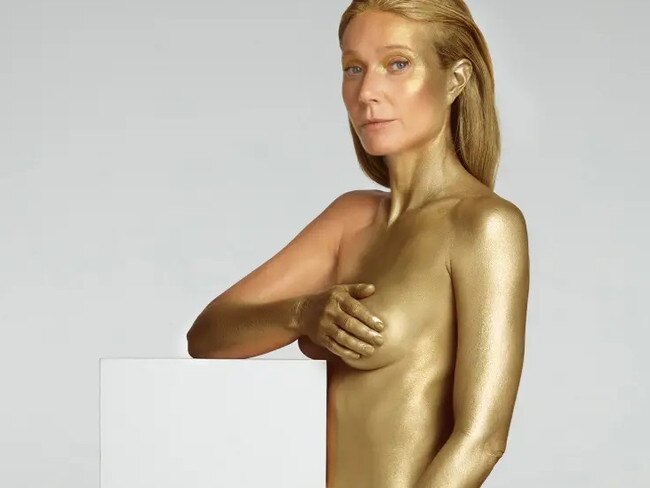 ONE TIME WEB USE - CHECK WITH PHOTOGRAPHER FOR ANY FUTURE USE -  Gwyneth Paltrow poses nude for a Goop photoshoot. Picture: Andrew Yee/Goop