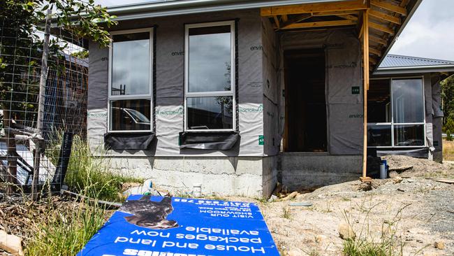 Half completed Hotondo Home in Kingston after Hotondo goes into receivership. Photo: Linda Higginson