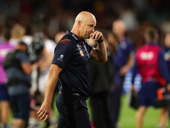 This week’s clash with Fremantle is a must-win for Matthew Nicks and Adelaide. Picture: Getty Images