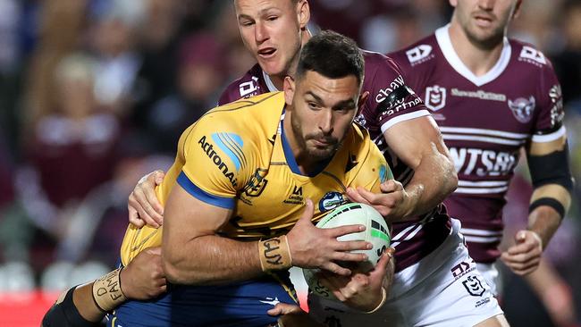 Ryan Matterson has been named at lock for the Eels, despite going off for a HIA last weekend. Picture: Cameron Spencer/Getty Images