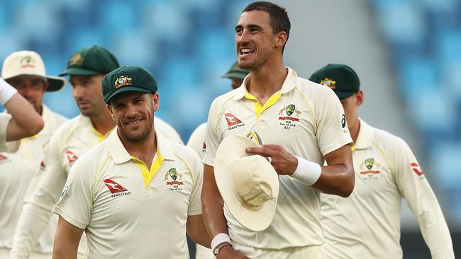 Mitchell Starc took the final wicket. Picture: Getty Images